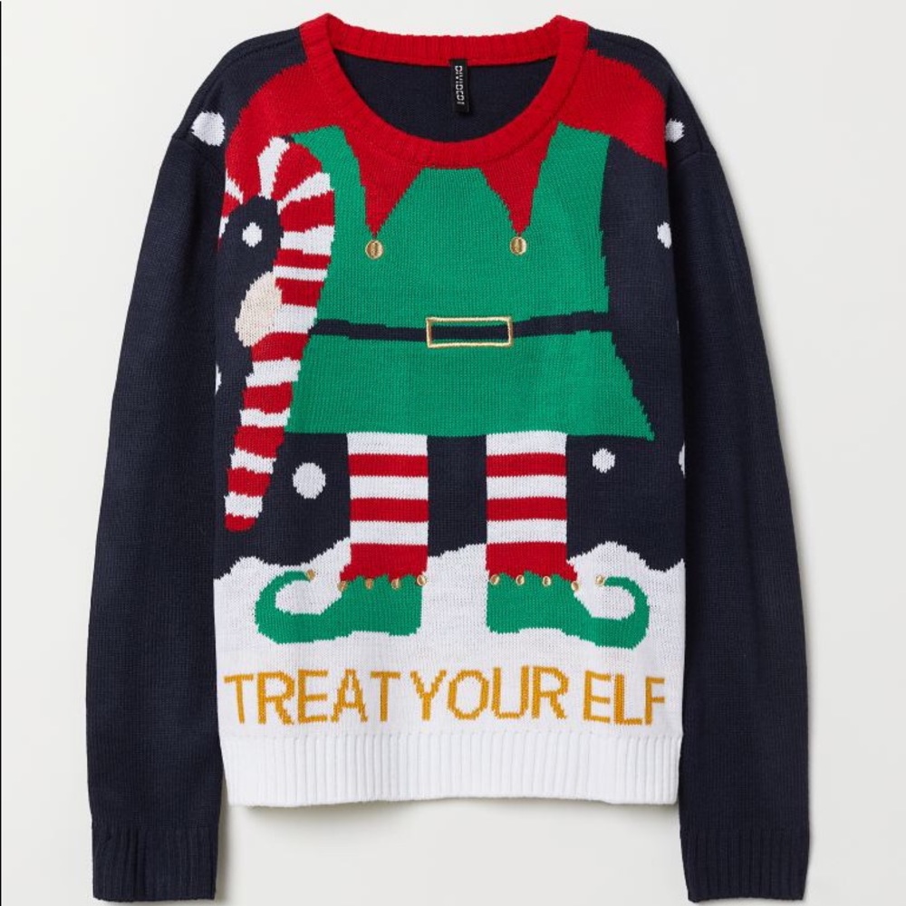 Women’s Christmas Sweater ELF NEW H&M Small